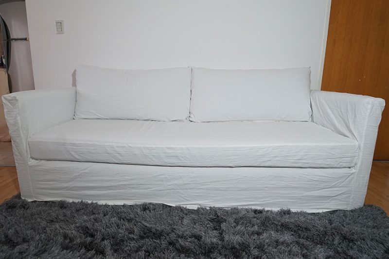 Funda de sofá confeccionada en Tussor London, color Blanco